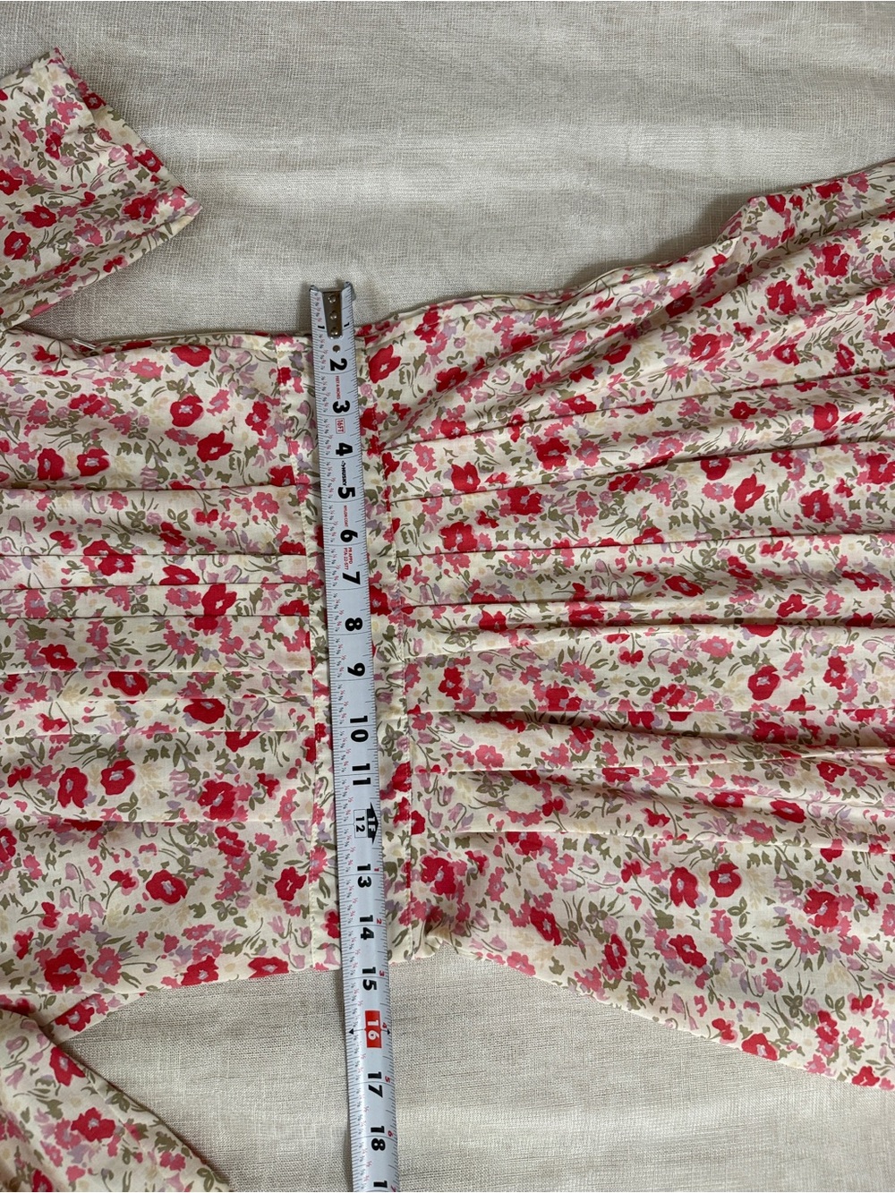 VTG Laura Ashley Floral Lace Peter Pan Collare Dress Made in Great Britain - Picture 12 of 14